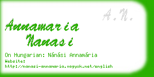 annamaria nanasi business card